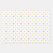 Feuille De Papier Cadeau Cute Pastel Aimer Smile Polka Dot Stripes Cadeau E (Devant 3)