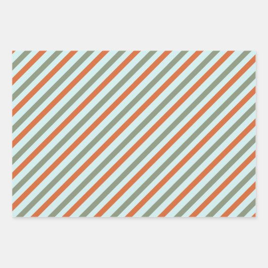 Feuille De Papier Cadeau Cute Pastel Bleu Minimal Arbre de Noël Lumière (Devant 3)