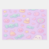 Feuille De Papier Cadeau Cute Pastel Ghost Halloween, (Devant 3)