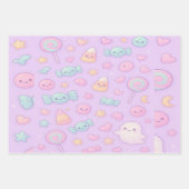 Feuille De Papier Cadeau Cute Pastel Ghost Halloween, (Devant 2)
