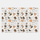 Feuille De Papier Cadeau Cute Pastel Ghost Halloween (Devant)