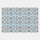 Feuille De Papier Cadeau Cute Penguin  (Devant 3)