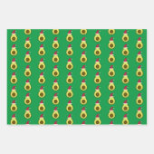 Feuille De Papier Cadeau Cute Père Noël Avocado (Devant 3)