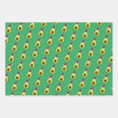 Feuille De Papier Cadeau Cute Père Noël Avocado (Devant)