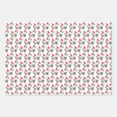 Feuille De Papier Cadeau Cute Pickleball Elfes de Noël et Gnomes (Devant 2)