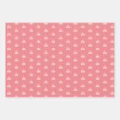 Feuille De Papier Cadeau Cute Pink Grey Black Carnival Circus (Devant)