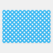 Feuille De Papier Cadeau Cute polka dot tiled pattern blue (Devant 2)