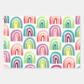 Feuille De Papier Cadeau Cute Rainbows & Suns Anniversaire (Devant)
