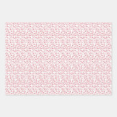 Feuille De Papier Cadeau Cute Red & White XOXO Coeurs Saint Valentin (Devant 2)