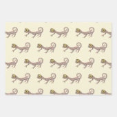 Feuille De Papier Cadeau Cute Reptile Gecko (Devant)