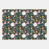 Feuille De Papier Cadeau Cute Santa Claus Holiday Seamless Pattern (Devant 3)
