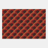 Feuille De Papier Cadeau Cute serpent chinois Année Zodiac Anniversaire WP3 (Devant 2)