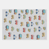 Feuille De Papier Cadeau Cute Service Vehicles  (Devant)