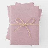 Feuille De Papier Cadeau Cute simple pink chambray effect (En situation)