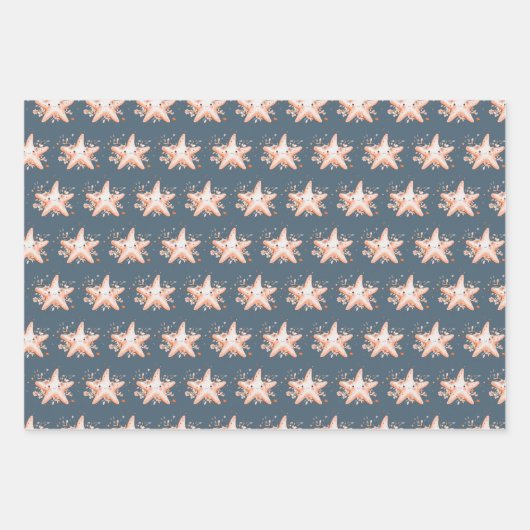 Feuille De Papier Cadeau Cute Starfish (Devant 3)