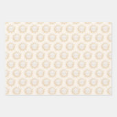 Feuille De Papier Cadeau Cute Sun background (Devant 2)