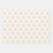Feuille De Papier Cadeau Cute Sun background (Devant)