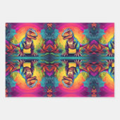 Feuille De Papier Cadeau Cute T Rex Dinosaur (Devant)