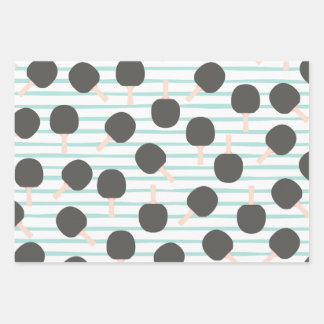 Feuille De Papier Cadeau Cute Table Tennis Wrapping Paper