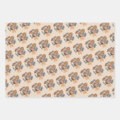 Feuille De Papier Cadeau Cute Tropical Wild One Jungle Animaux (Devant 3)