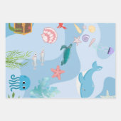 Feuille De Papier Cadeau Cute Under the Sea Friends (Devant 2)