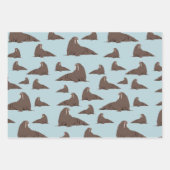 Feuille De Papier Cadeau Cute Walrus Motif (Devant 2)