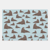 Feuille De Papier Cadeau Cute Walrus Motif (Devant)
