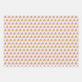 Feuille De Papier Cadeau Cute Watercolor Pumpkins (Devant)