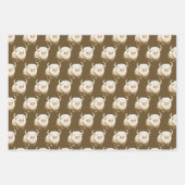 Feuille De Papier Cadeau Cute Winter Arctic Cow (Devant 3)