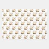 Feuille De Papier Cadeau Cute Winter Arctic Cow (Devant)