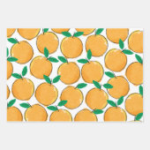 Feuille De Papier Cadeau Cutie Orange Motif (Devant 2)