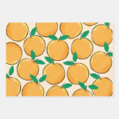 Feuille De Papier Cadeau Cutie Orange Motif (Devant)