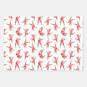 Feuille De Papier Cadeau Dabing Père Noël Fun Motif de Noël (Devant 3)