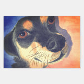 Feuille De Papier Cadeau Dachshund (Devant 2)