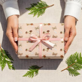 Feuille De Papier Cadeau Dachshund Chien de Noël en tableau de contrôle Swe