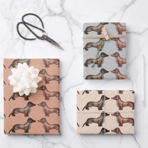 Feuille De Papier Cadeau Dachshund, chien de saucisse