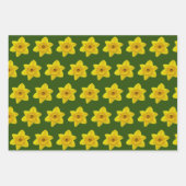 Feuille De Papier Cadeau Daffodile de printemps jaune - Mariage (Devant 3)