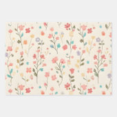 Feuille De Papier Cadeau Dainty Meadow Wildflower & Pastel Sprig (Devant 2)