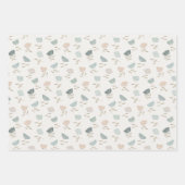Feuille De Papier Cadeau Daisies funky Pastel (Devant)