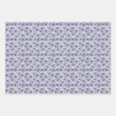 Feuille De Papier Cadeau Daisy Blooms - Midnight Blue  (Devant 3)