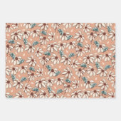 Feuille De Papier Cadeau Daisy Ladybug et Checkerboard (Devant)