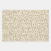 Feuille De Papier Cadeau Damas de crème (Devant 3)
