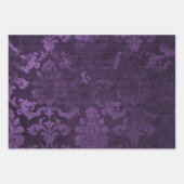 Feuille De Papier Cadeau Damas violet détendu (Devant 3)