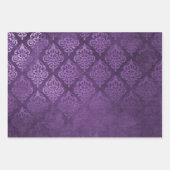 Feuille De Papier Cadeau Damas violet détendu (Devant)