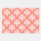 Feuille De Papier Cadeau Damask Elegant Motif (Devant 2)