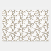 Feuille De Papier Cadeau Dame de style rétro (Devant)