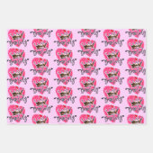 Feuille De Papier Cadeau Dame du chef (Devant 2)