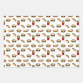 Feuille De Papier Cadeau Dancing 50's Food Assortissement (Devant 3)