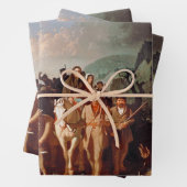 Feuille De Papier Cadeau Daniel Boone escorte les colons (En situation)