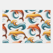 Feuille De Papier Cadeau Danse Océanique (Devant 3)